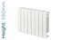 Trade Essentials Aluminium Designer White Horizontal Radiator H590mm X W1140mm Trade Essentials Aluminium Designer White Horizontal Radiator H590mm X W1140mm